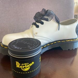 Dr. Martens 1461 Hearts Smooth & Patent Leather Oxford Shoes 26682100 size 6